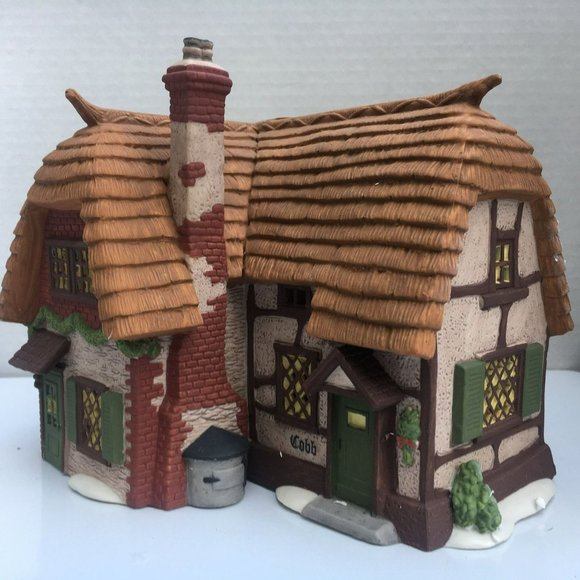 Dept 56 Cobb Cottage Dickens Village Lighted Christmas Building - 1994 - Picture 11 of 12